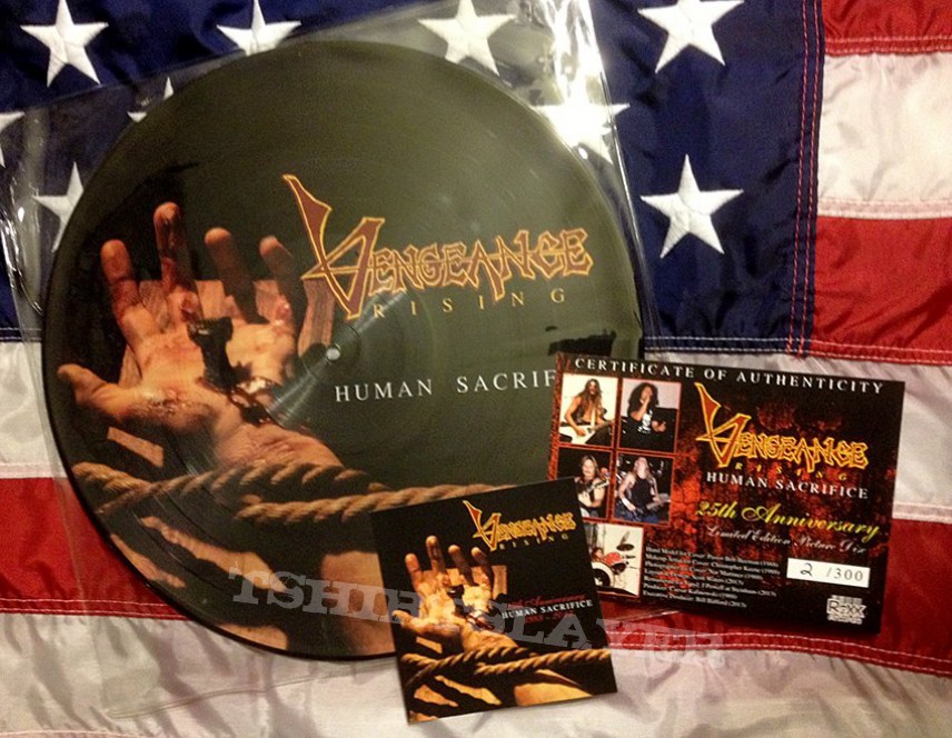 Vengeance Rising - Human Sacrifice picture LP