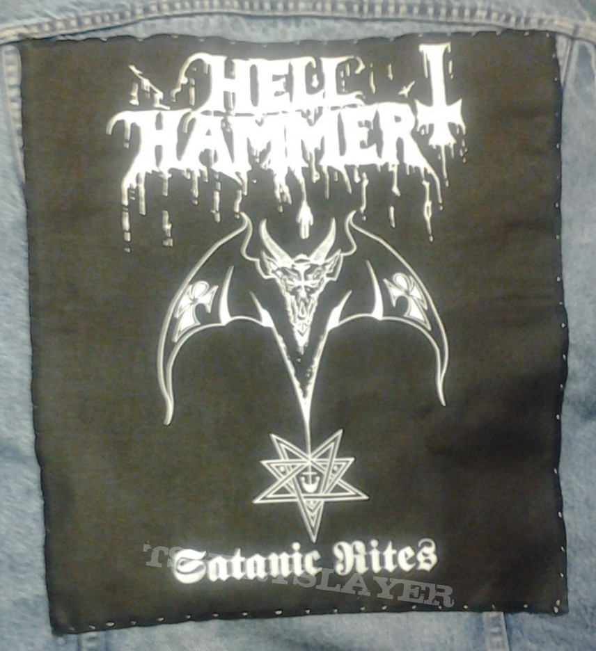 Hellhammer - Satanic Rites back patch