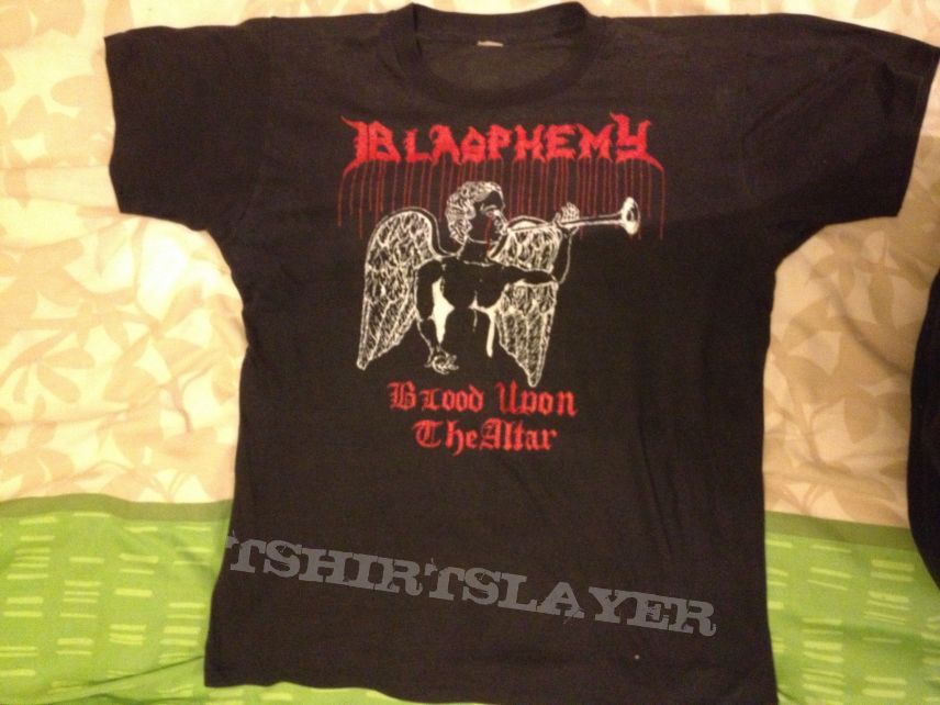 Blasphemy - Blood upon the altar demo original | TShirtSlayer TShirt ...
