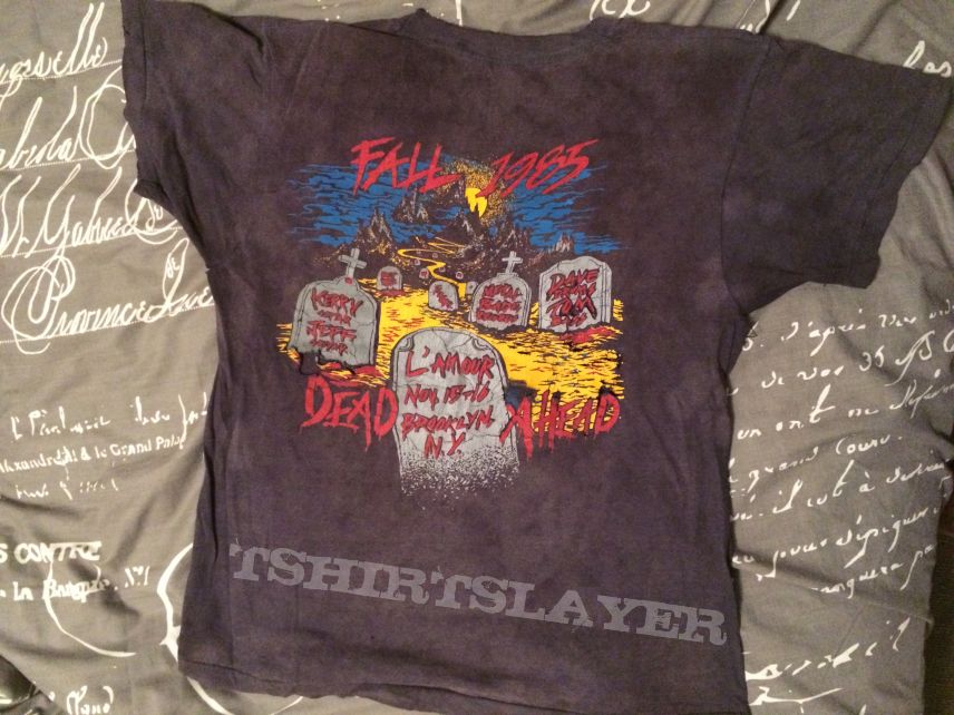 Slayer - Dead ahead event Orig shirt &#039;85