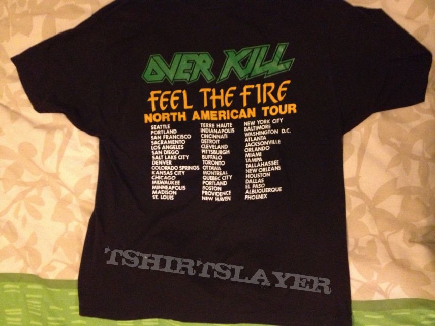 Overkill - Feel the fire US tour shirt