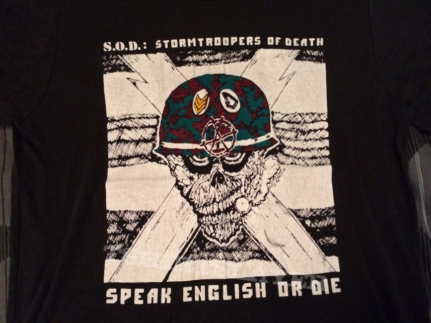 S.O.D. S.O.D &quot;Speak English or die&quot; Orig shirt