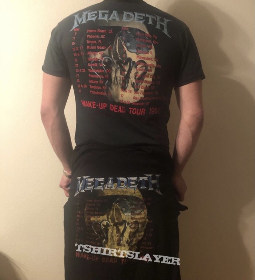 Megadeth 1987 tour shirt 