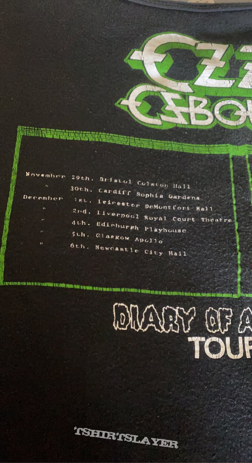 Ozzy Osbourne 1981 tour shirt 