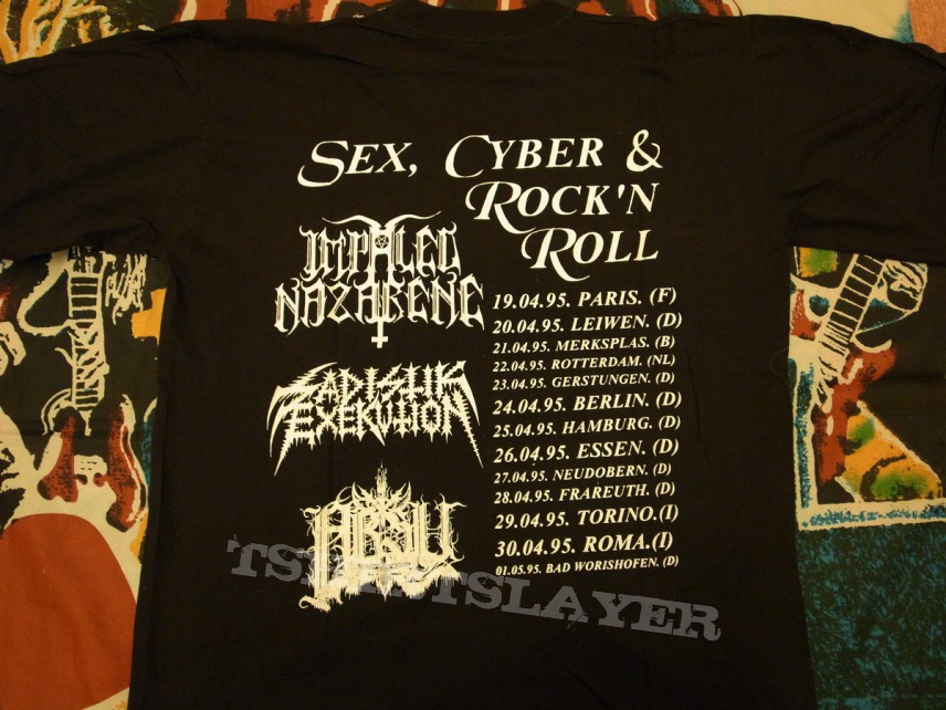 original Absu Sadistik Exekution Impaled Nazarene 1995 tour shirt