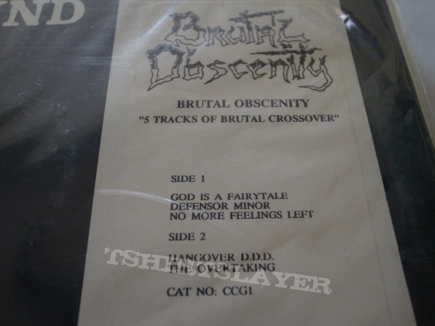 Brutal Obscenity the complete CCG Underground Demo Series. 13 LPs.