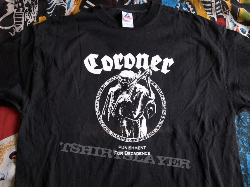 some Coroner tshirts