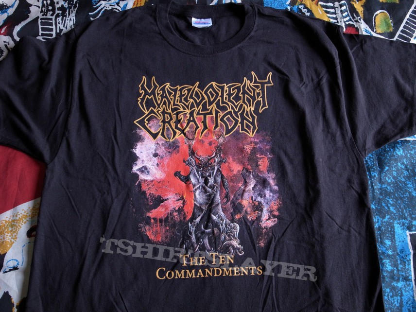 Malevolent Creation &quot;The Ten Commendments&quot; official re-print tshirt