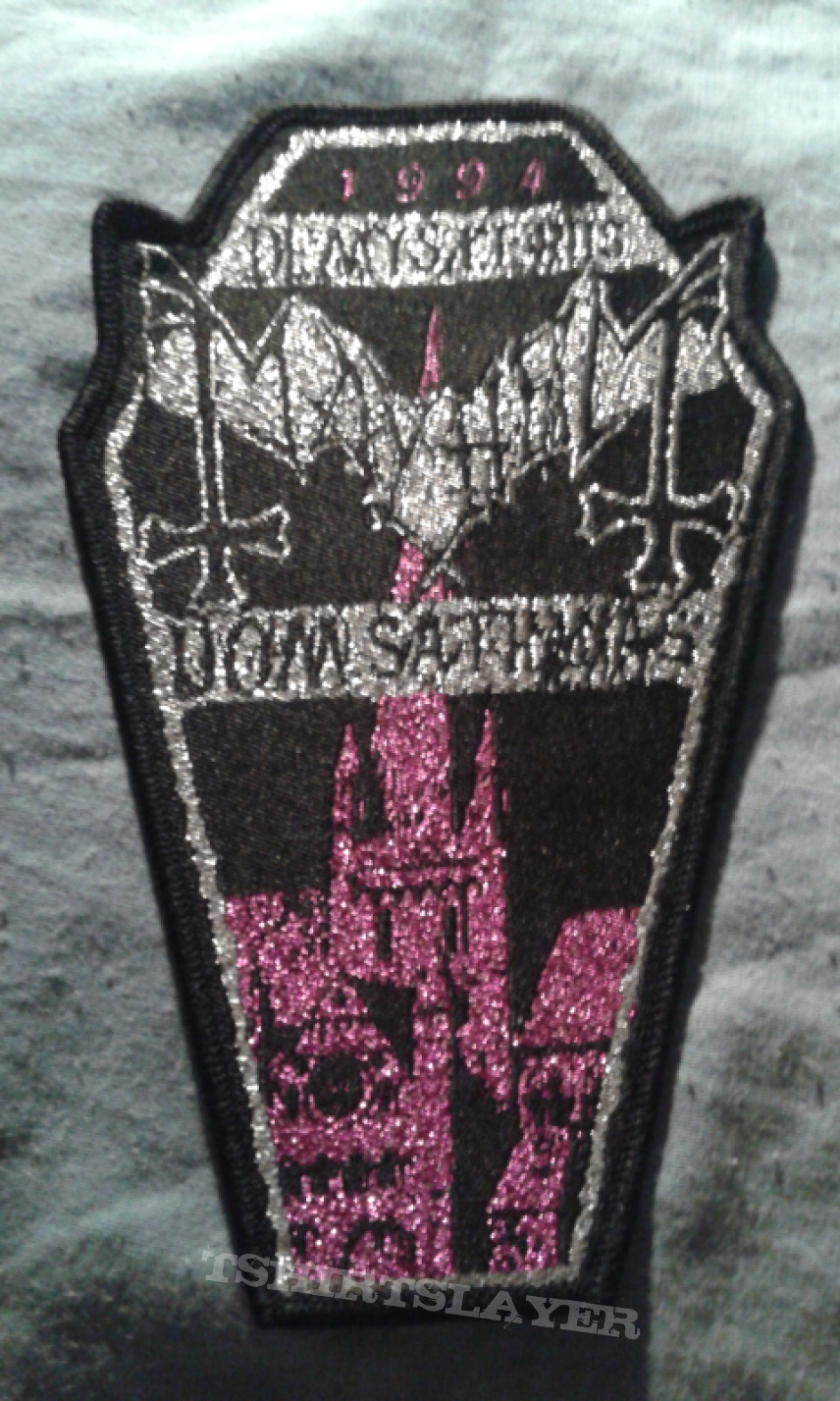 Mayhem De misteriis dom sathanas coffin patch