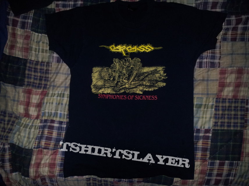 CARCASS- 1990 Symphonies Of Sickness T-shirt #1