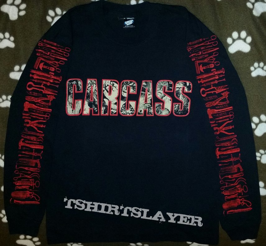 CARCASS- Gods Of Grind 1992 European Tour Longsleeve (CarCass Logo, Version #3 of 15)