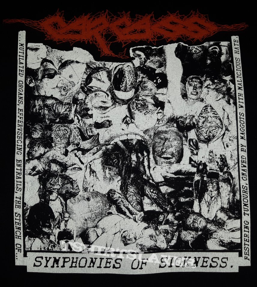 CARCASS- Reek Of Putrefaction/Symphonies Of Sickness 1989 T-shirt