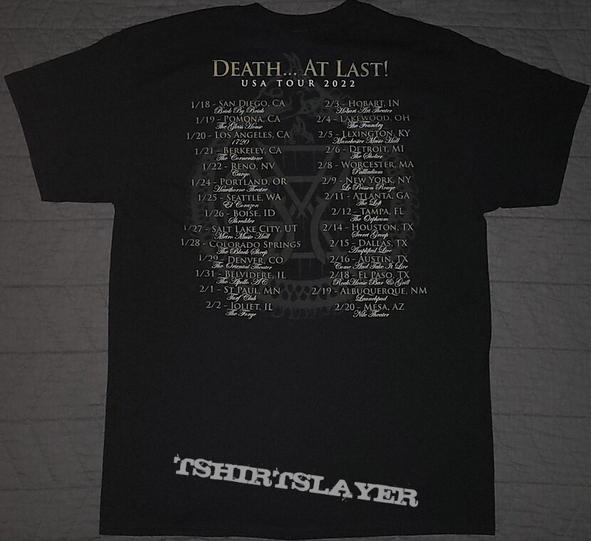 Cattle Decapitation~ DEATH... AT LAST! USA Tour 2022 Shirt.