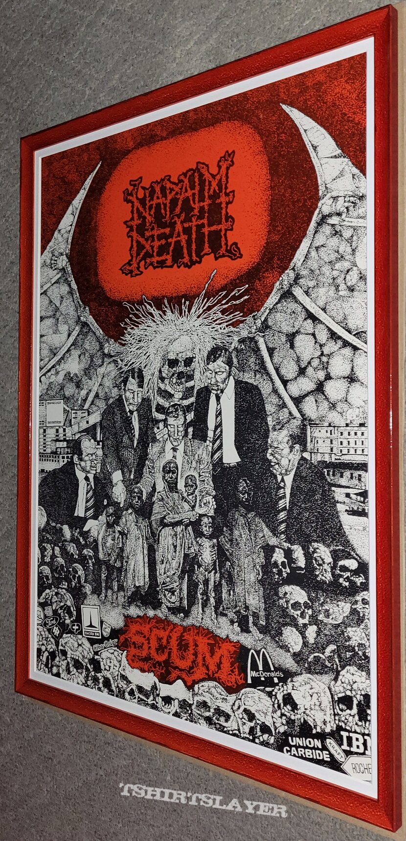 Napalm Death- Scum 1987 Poster Napalm Death- Scum 1987 Poster