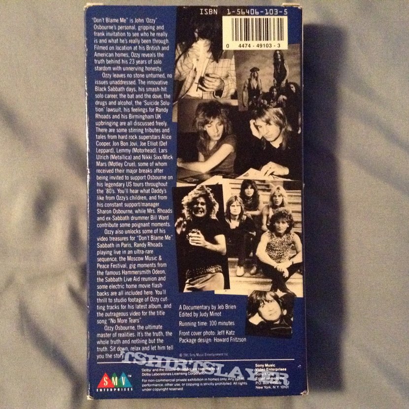 Ozzy Osbourne - Don&#039;t Blame Me VHS