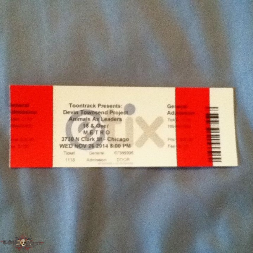 Devin Townsend Project/Animals as Leaders Ticket