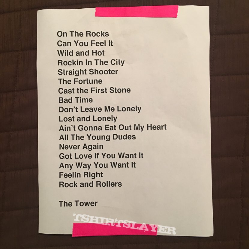 Angel setlist (7/7/2018)