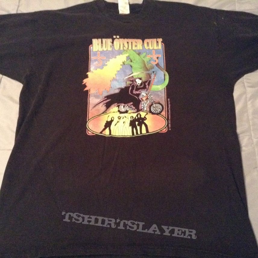 Blue Öyster Cult - Godzilla and the Reaper: Winter Tour 1999 shirt ...