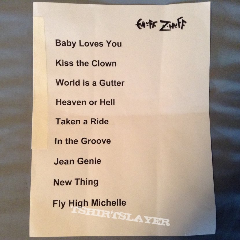 Enuff Z&#039;Nuff setlist