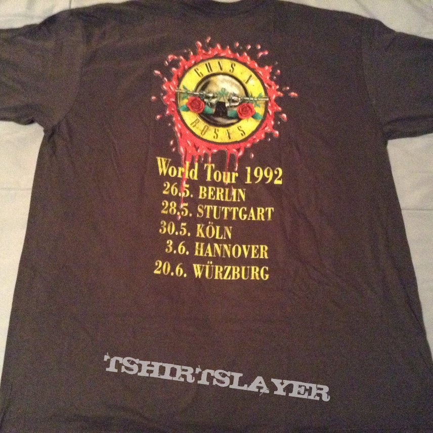 Guns N' Roses - Use Your Illusion World Tour 1992 shirt | TShirtSlayer  TShirt and BattleJacket Gallery