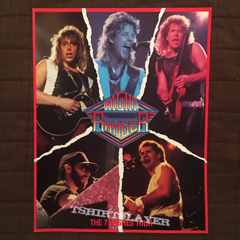 Night Ranger - 7 Wishes tour program