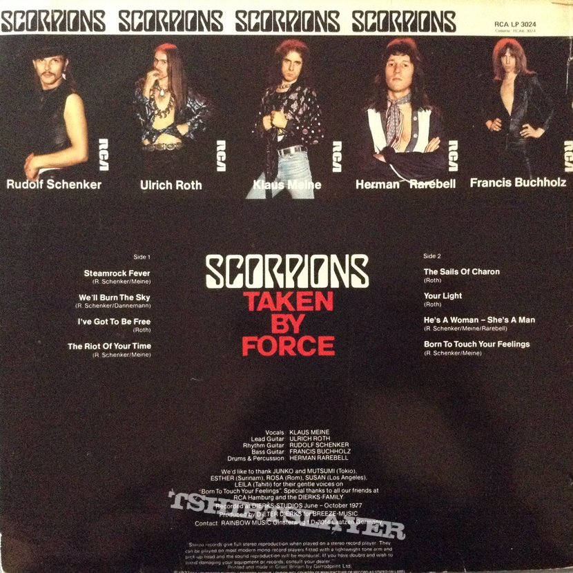 Scorpions - Taken by Force (Censored Cover)
