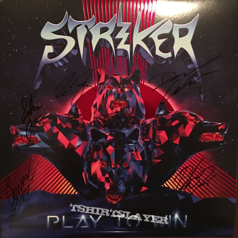 Striker (Canada) - Play to Win (Signed by the whole band)