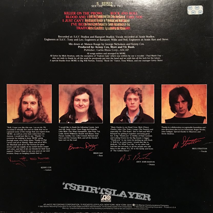 More - Blood & Thunder (Promo Copy) More - Blood & Thunder (Promo Copy)