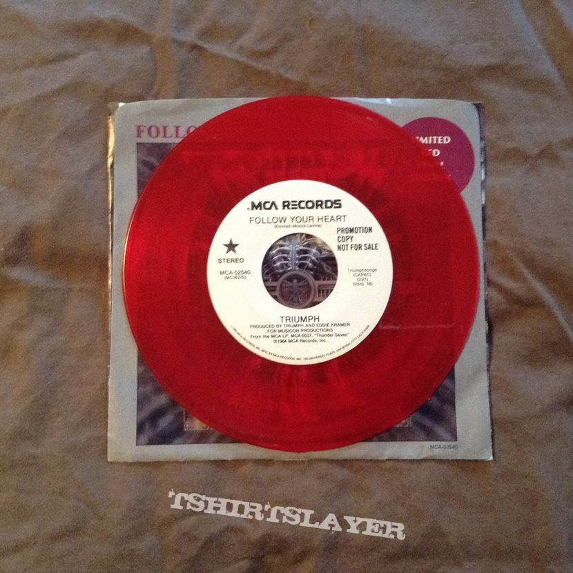 Triumph - “Follow Your Heart” (Promo Copy, Red Vinyl)