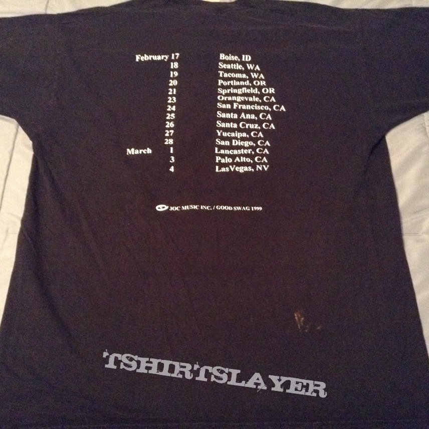 Blue Öyster Cult - Godzilla and the Reaper: Winter Tour 1999 shirt