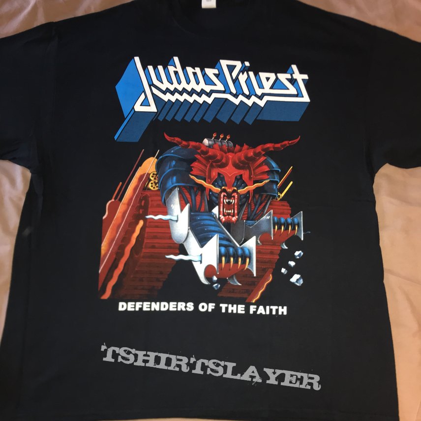 Judas Priest, Judas Priest - Defenders of the Faith shirt TShirt or  Longsleeve (joecubbie's) | TShirtSlayer