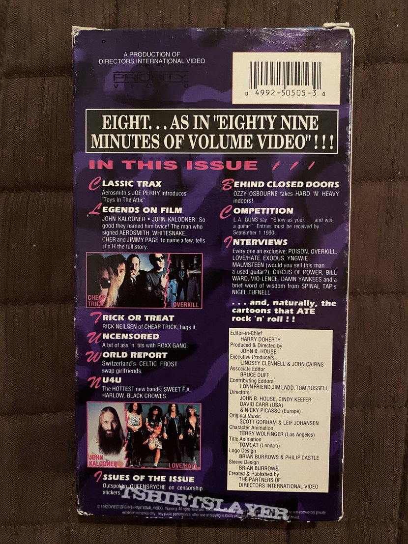 Aerosmith Various Artists - Hard N Heavy Volume 8 VHS