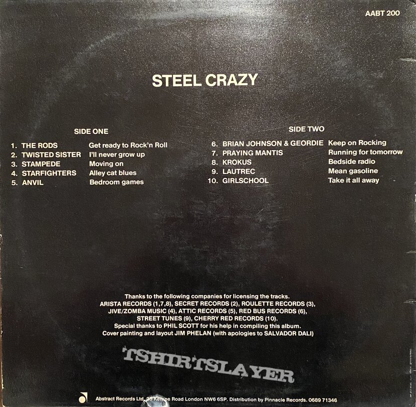 The Rods Various Artists - Steel Crazy
