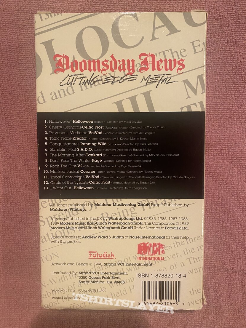 Helloween Various Artists - Doomsday News VHS