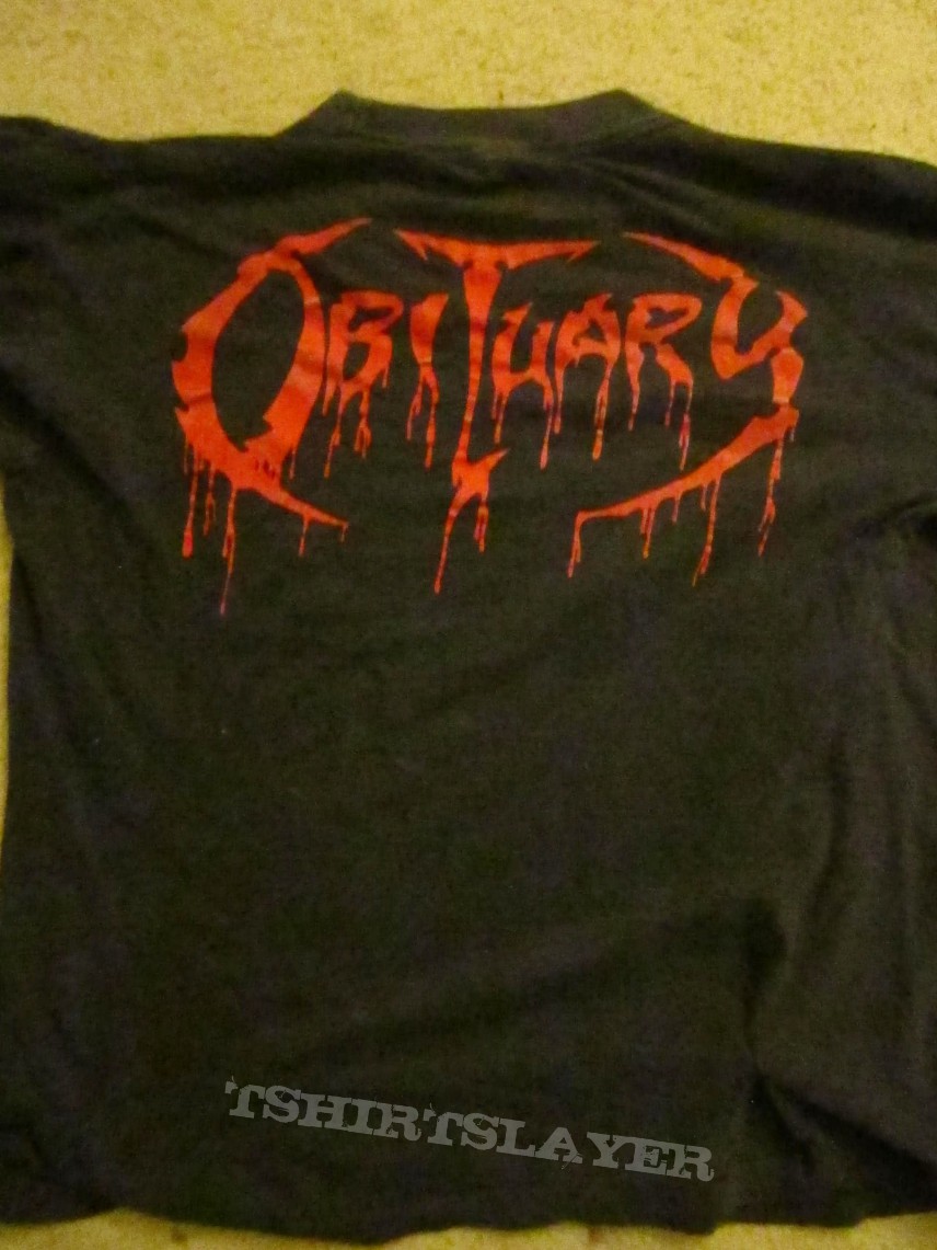 Obituary - Slowly We Rot , Blue Grape Merchandising 1990