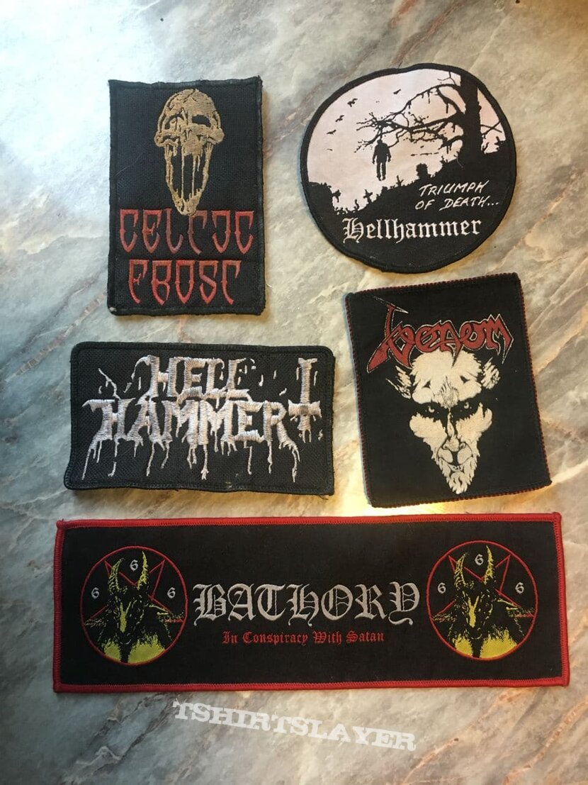 Celtic Frost Patches and pins for you