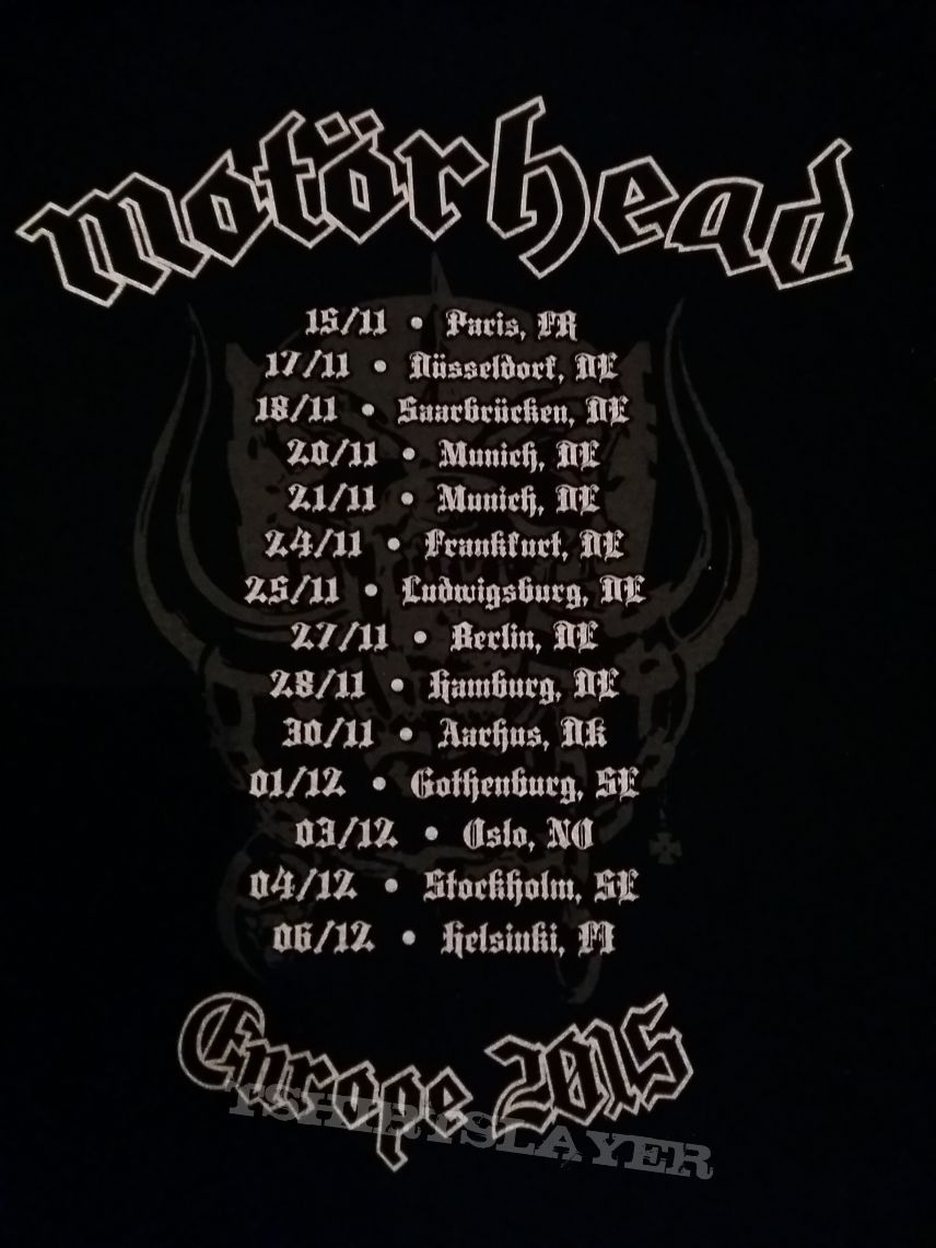 Motörhead - 2015 European tour