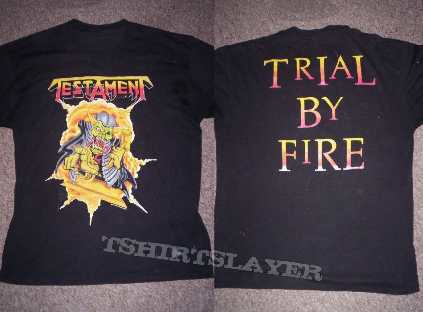 Testament trial by fire shirt