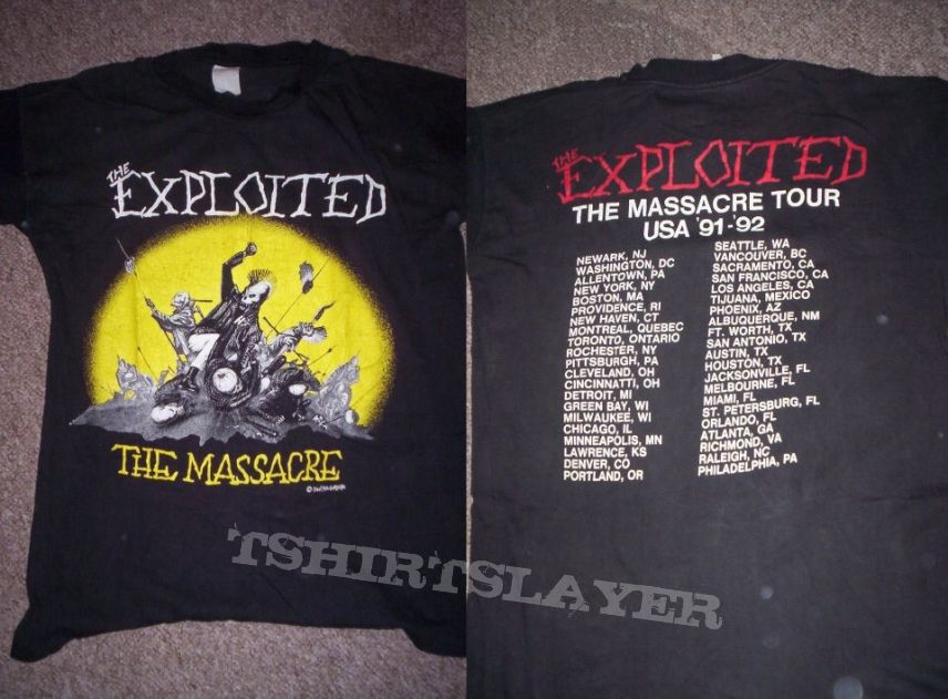 the exploited OG the massacre shirt by direct merch