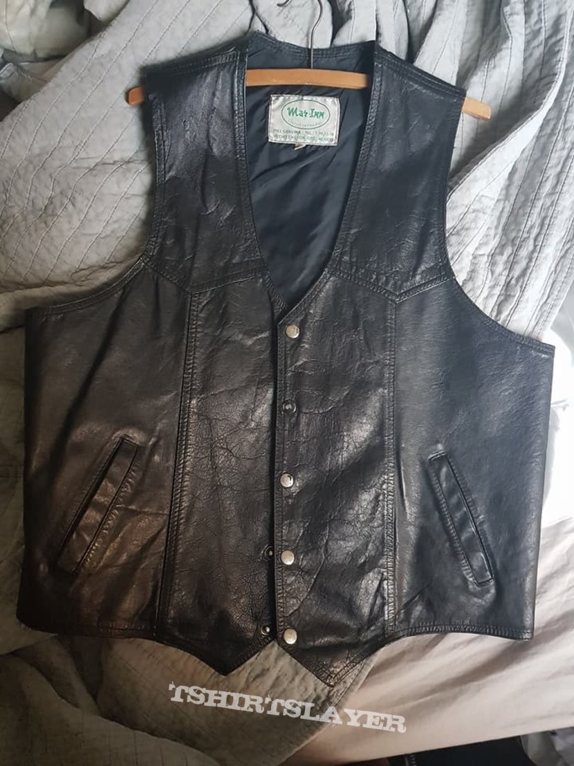 Bestial Warlust hand painted leather vest