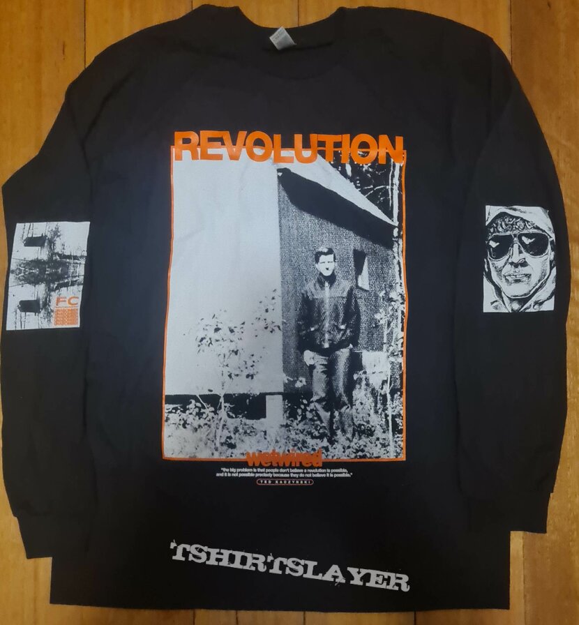 Wetwired &quot; Revolution - Unabomber&quot; true crime long sleeve