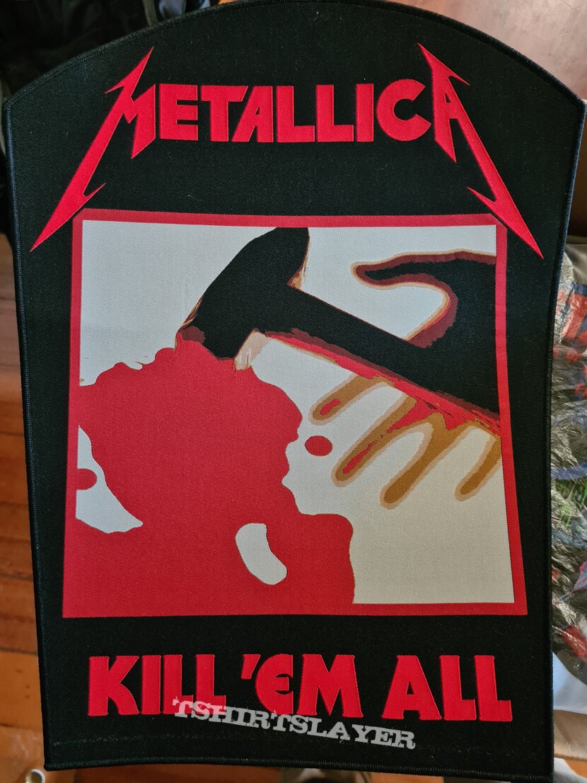 Metallica Kill em all backpatch woven 