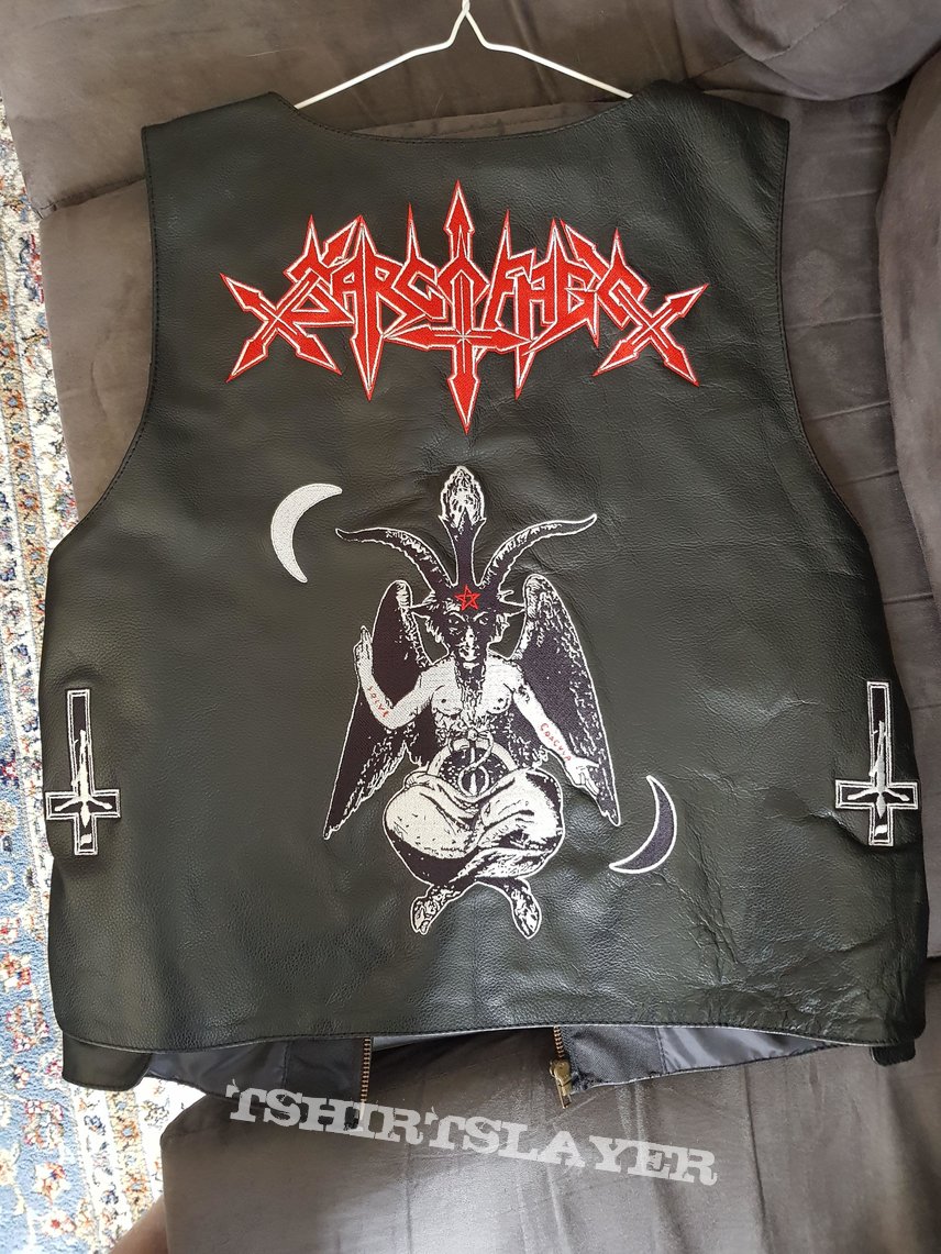 Sarcofago Leather Jacket update.  TShirtSlayer TShirt and BattleJacket  Gallery