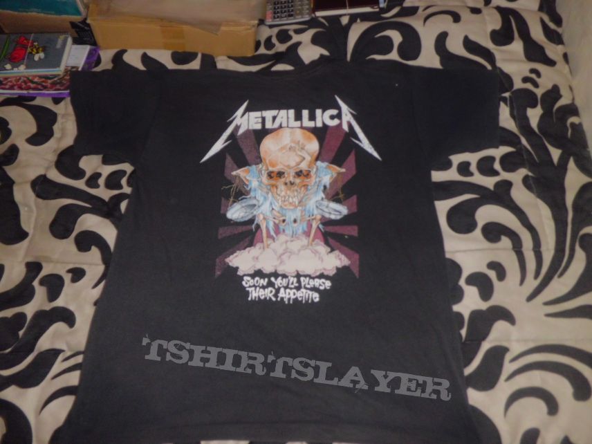 T-shirt Metallica &quot;their money tips her scales again&quot;