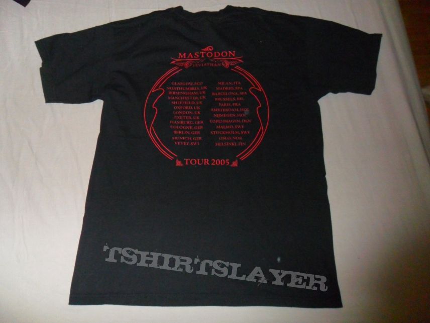 Mastodon t-shirt &quot;leviathan europe tour 2005&quot;