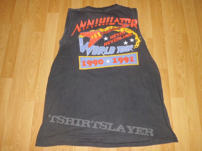 Annihilator &quot;Never Neverland World Tour&quot; t-shirt