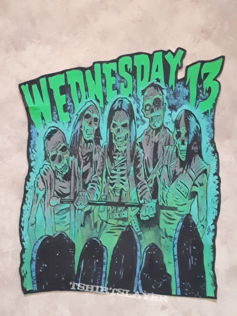 Wednesday 13 hand painted back patch