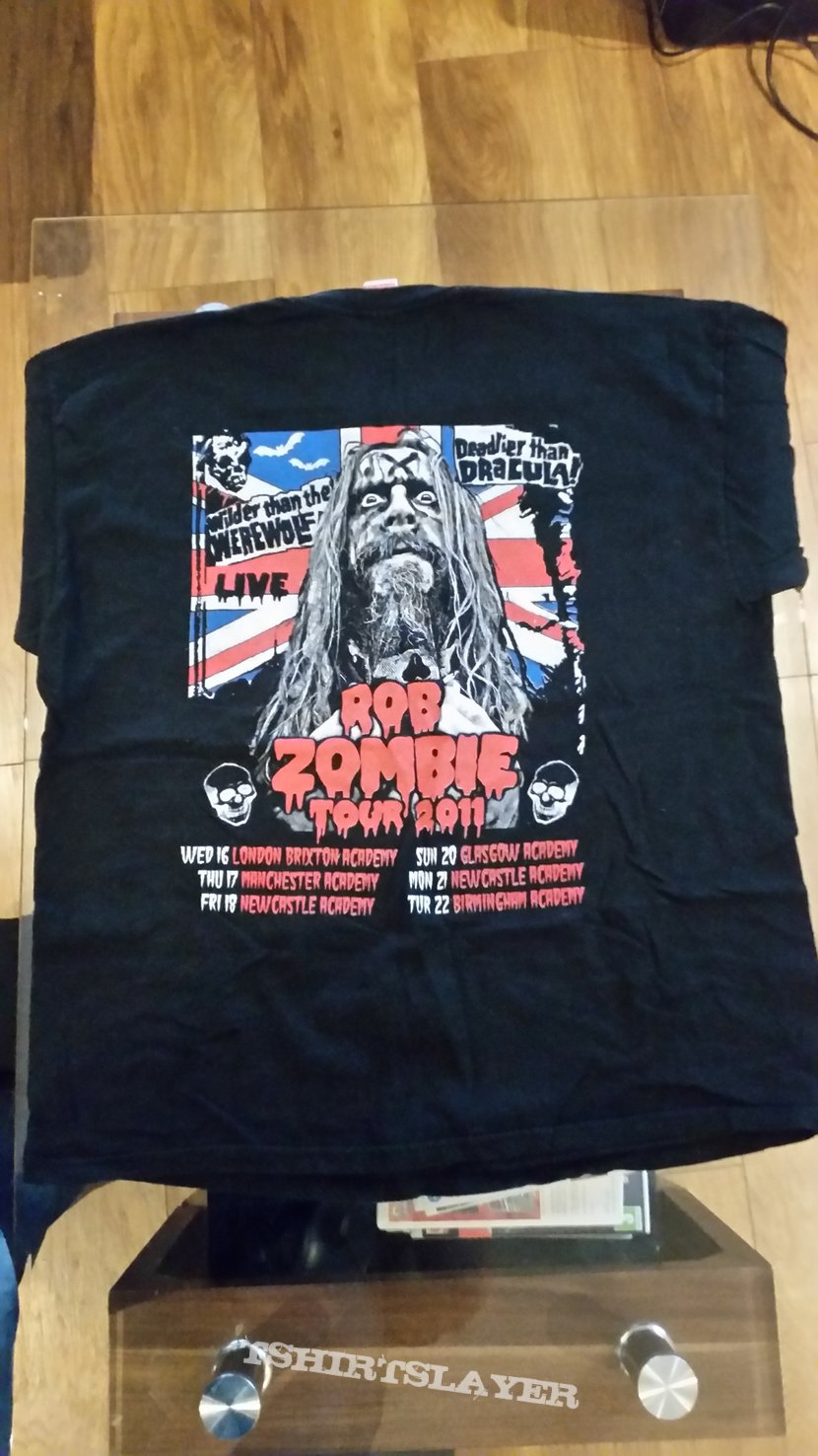 rob zombie bootleg tour shirt