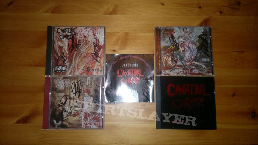 cannibal corpse signed albums 