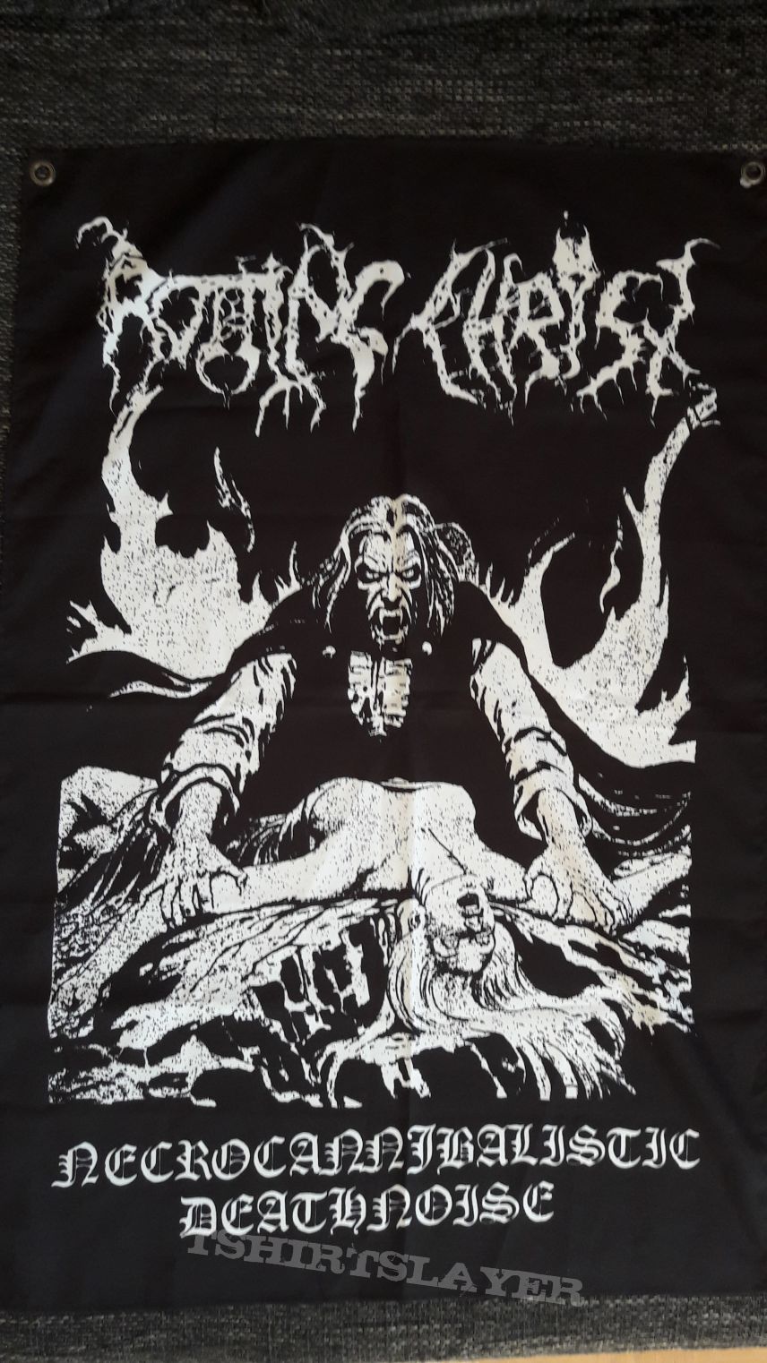 Rotting Christ - Aealo Fabric Poster Flag Black Metal Music Band Official